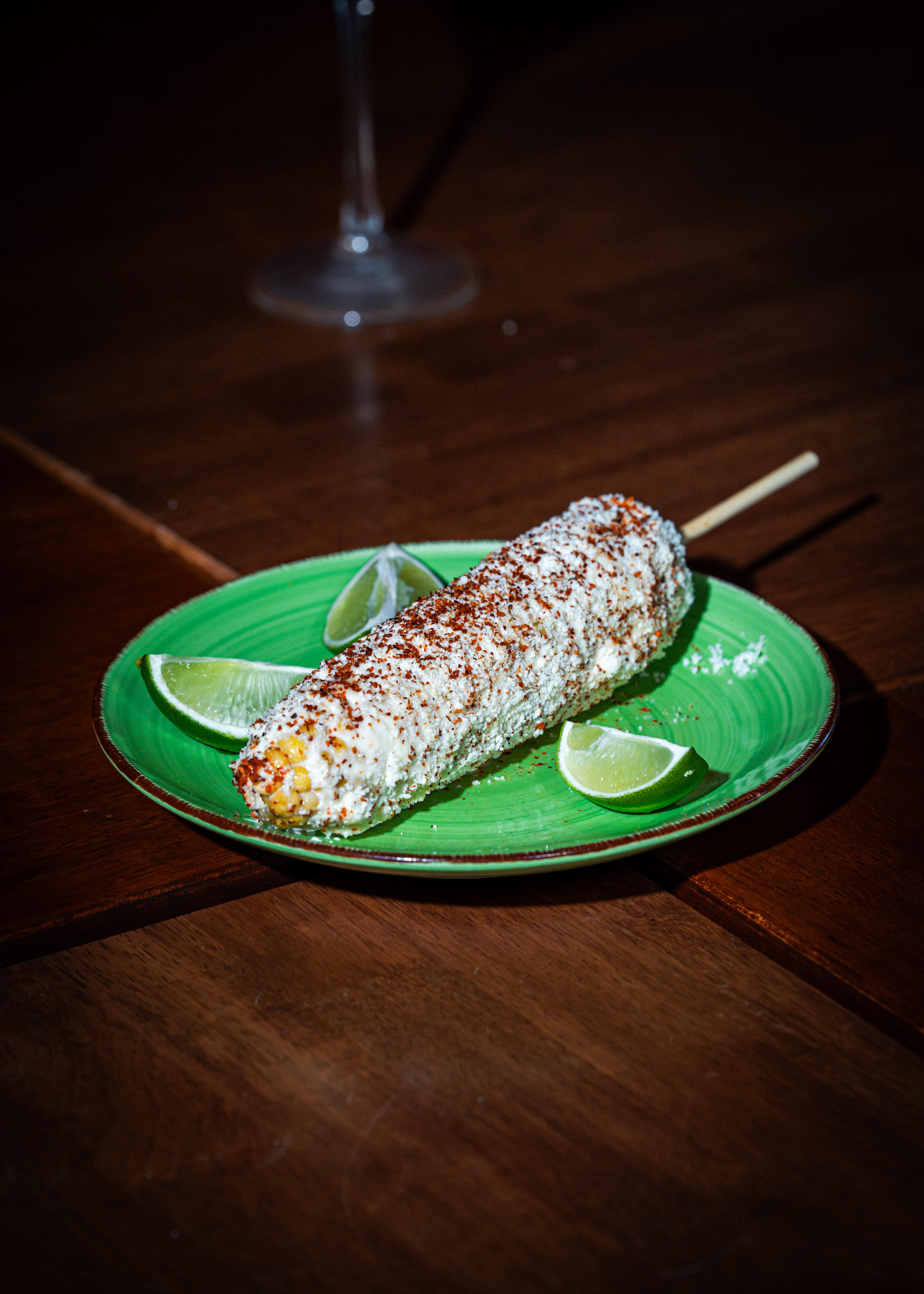 Traditional Mexican Prepared Corn.