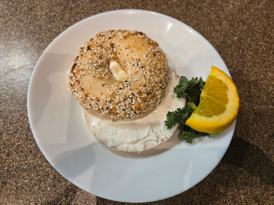 Bagel and Cream Cheese.