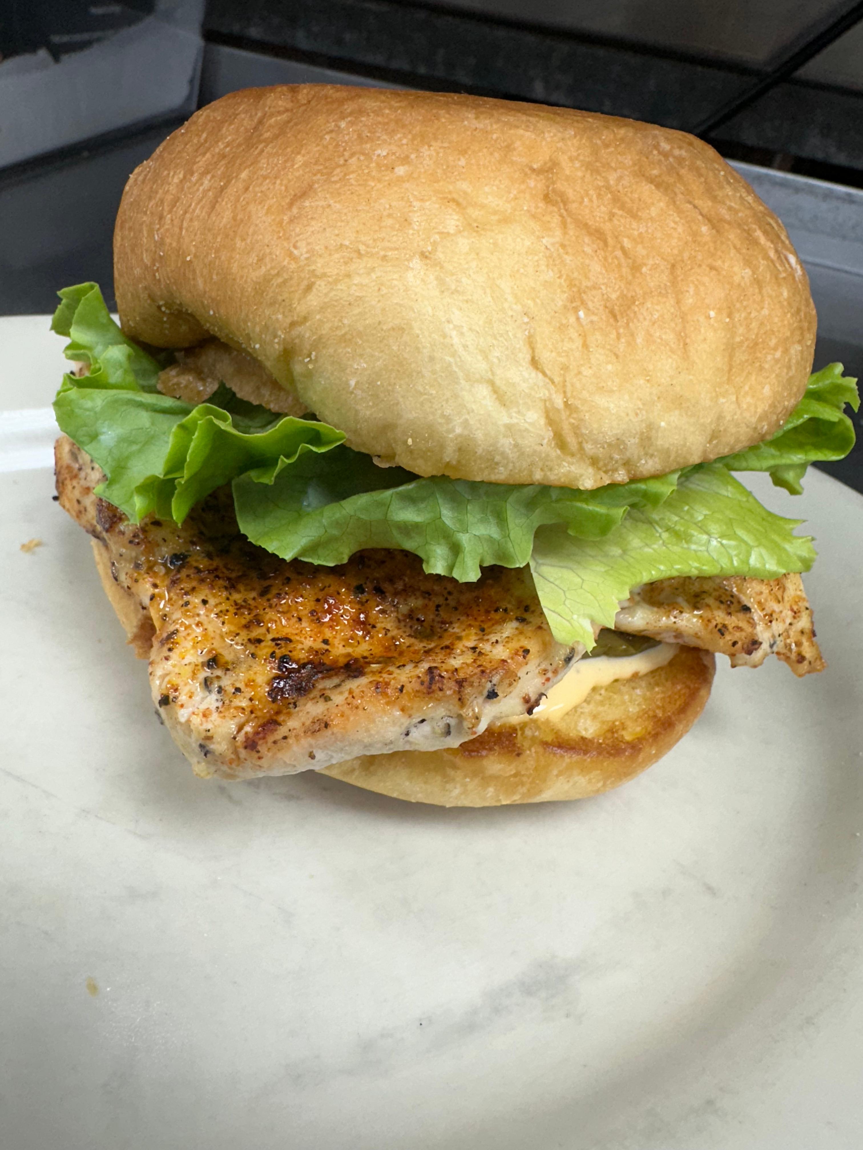 Blackened Chicken Sandwich.
