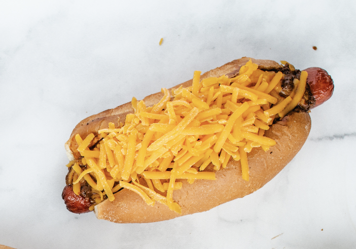 Chili Cheez Dog.