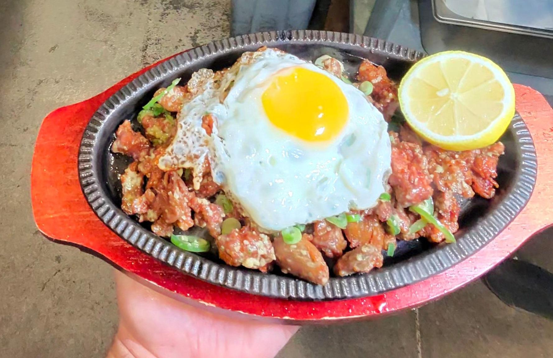 Sizzling Chicken Sisig.