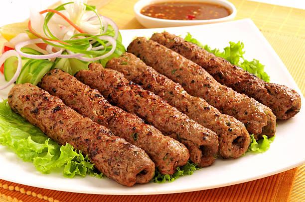 Chicken Seekh Kebab.