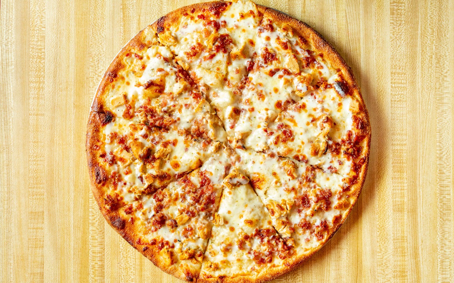 Chicken Bacon Ranch Pizza.