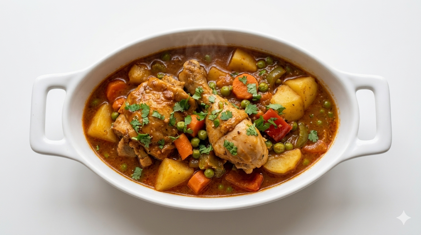 Pollo al Caldero - Braised Chicken.
