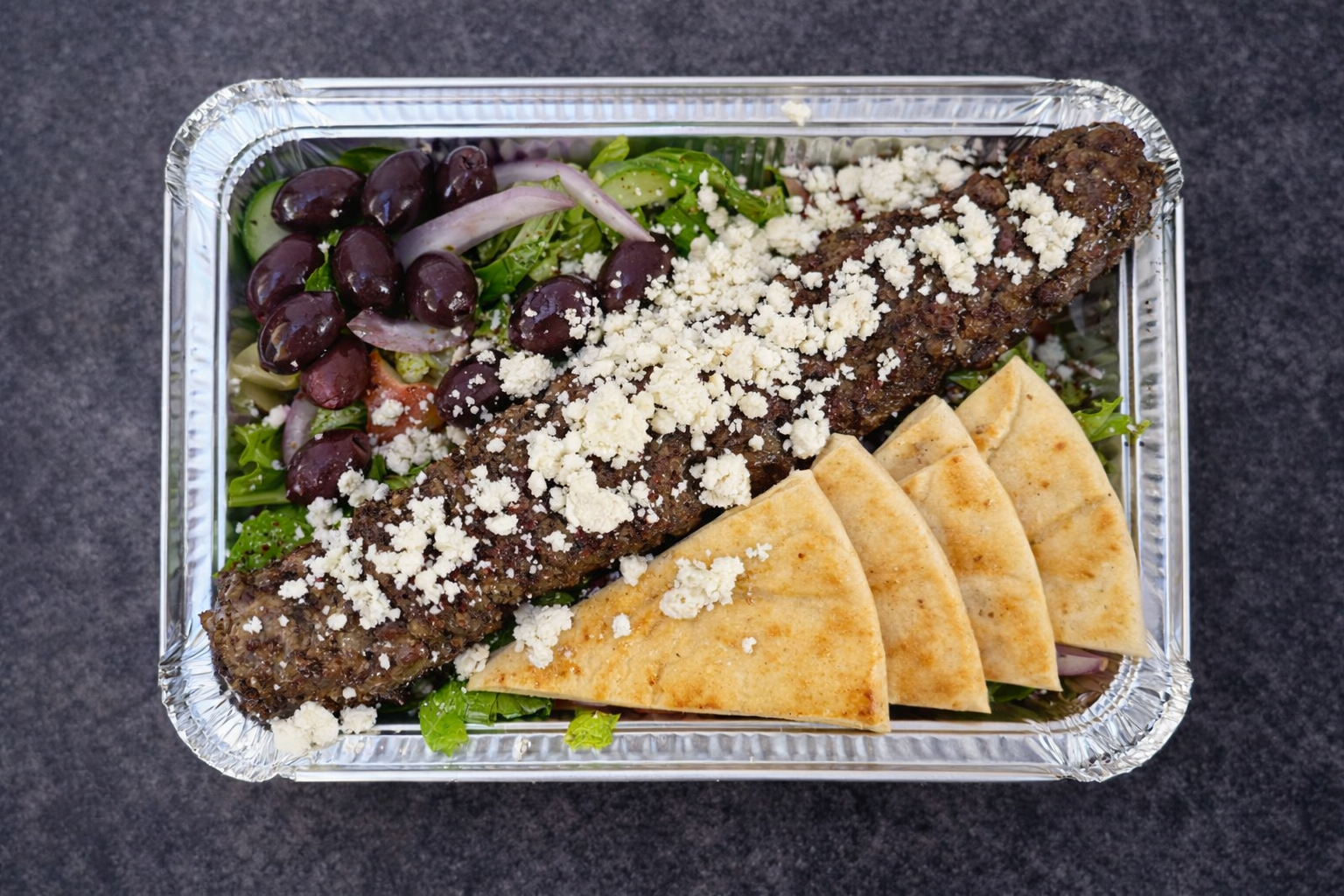 Beef Koobideh Salad.