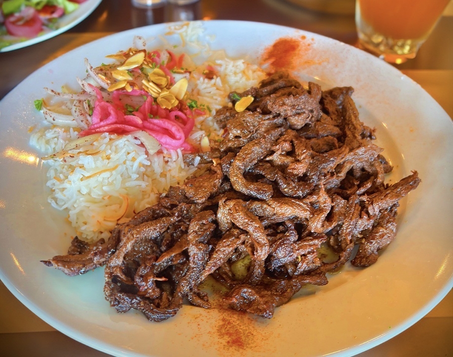 Beef Shawarma Platter.