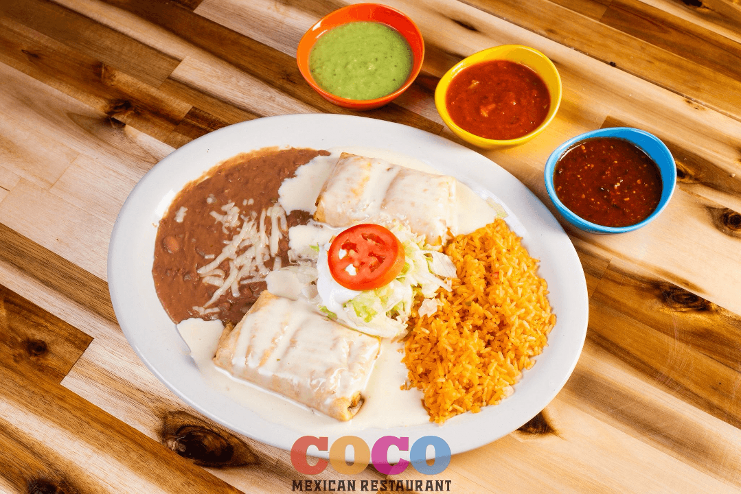 Chimichangas.