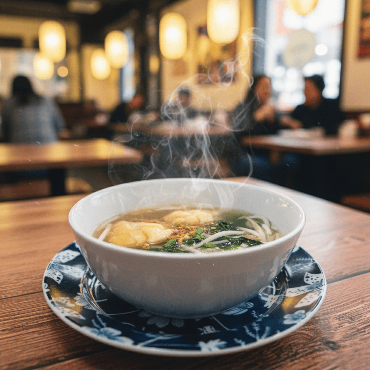Soup= Thai Dumpling Soup.