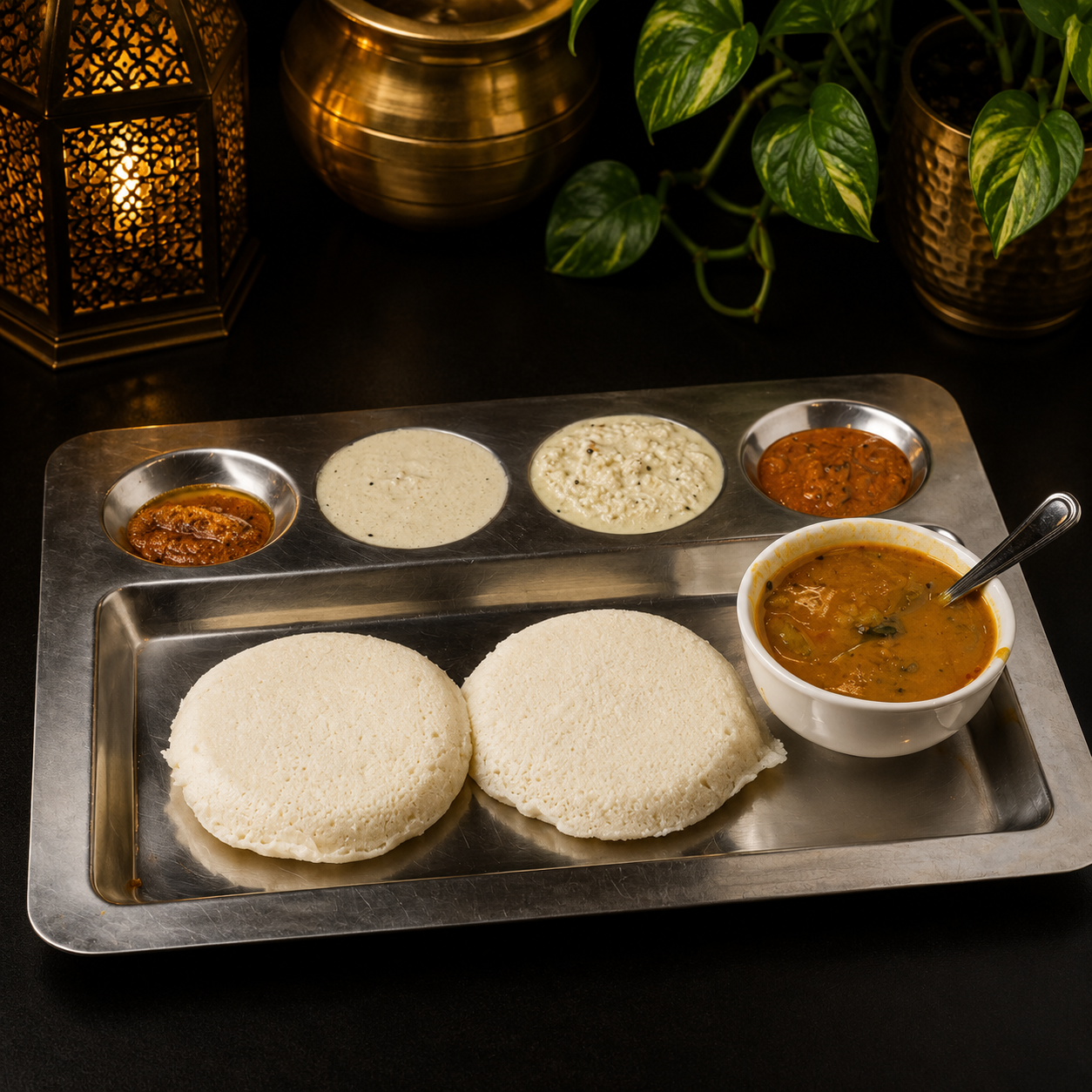 Thatte Plain Idli (2 pcs).