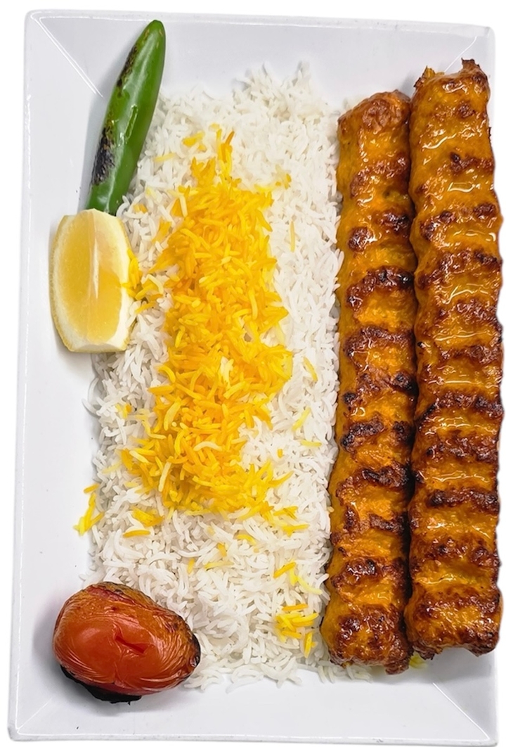Chicken Kobideh Kabob.