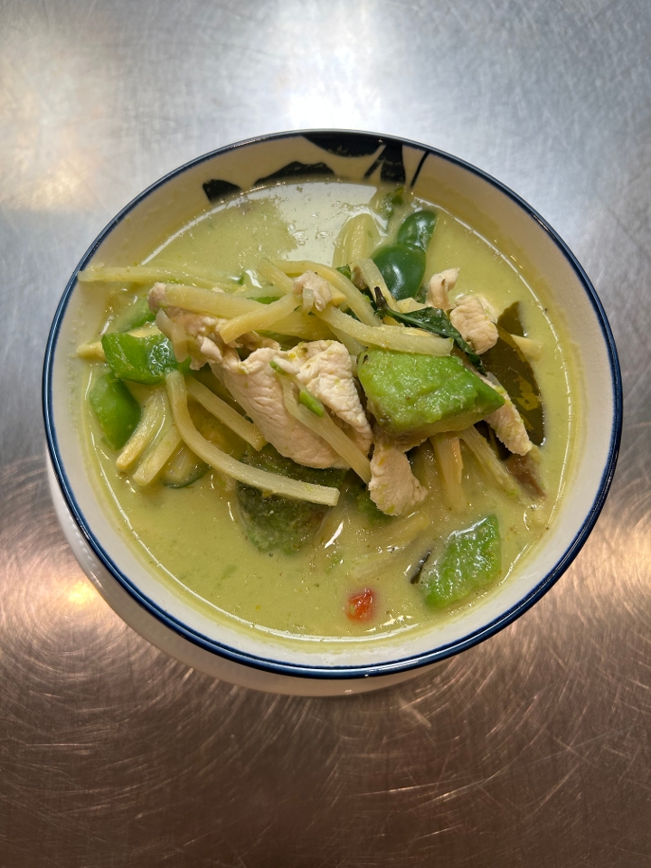 Avocado Curry with Rice GF.