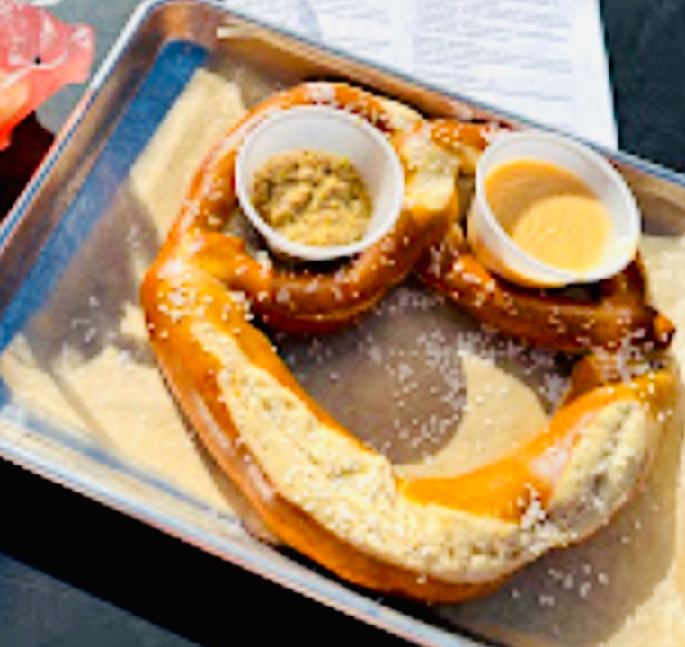 Giant Bavarian Pretzel.