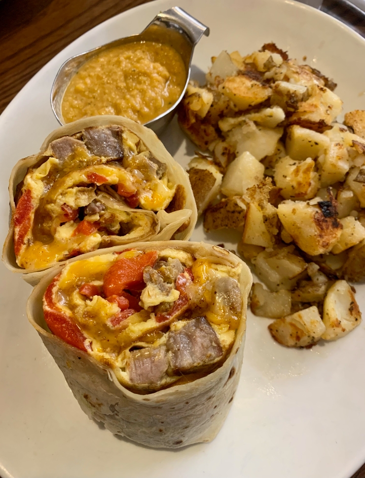 OLA STEAK BURRITO.