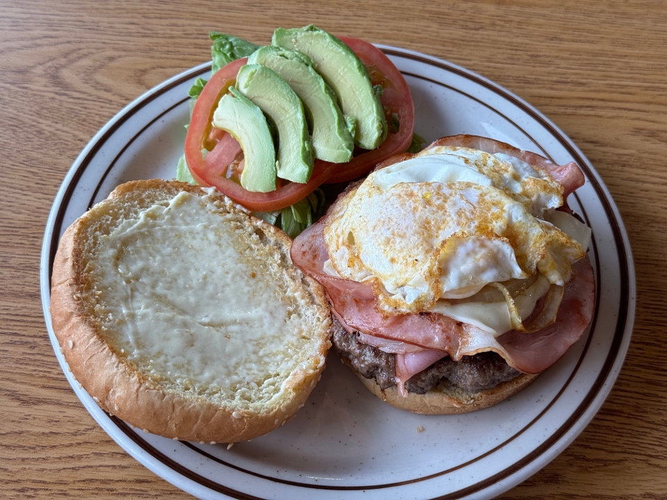 Joe's Breakfast Burger.