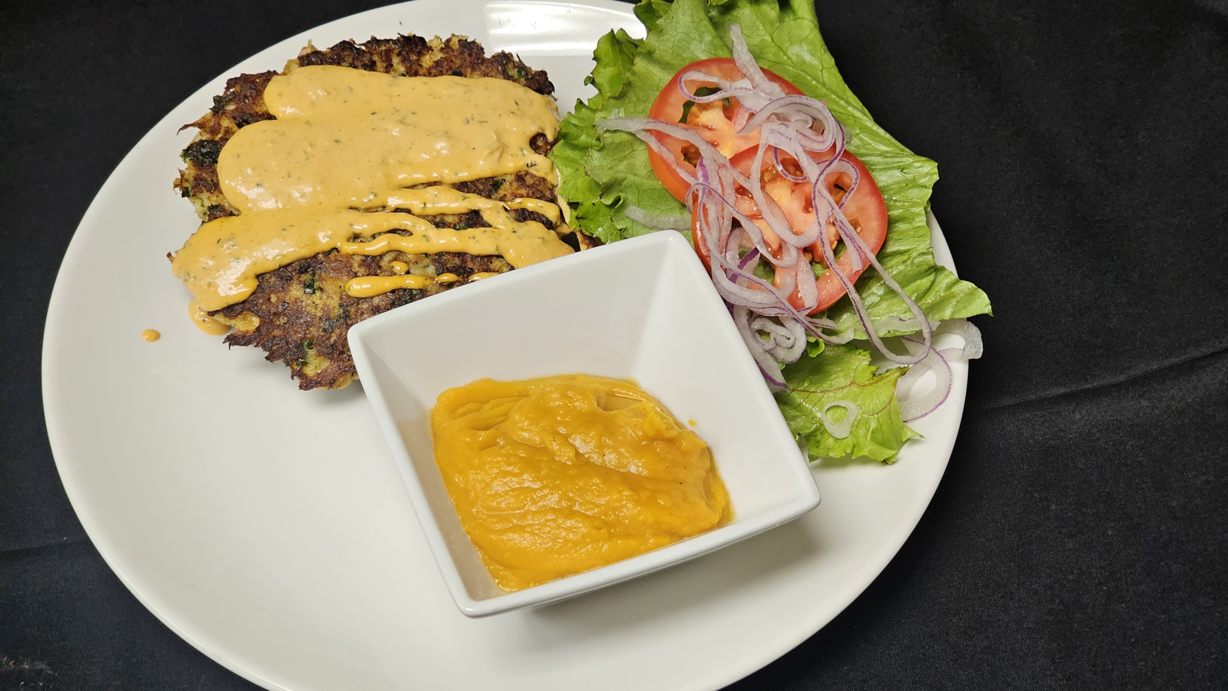 Crab Cake Sandwich.