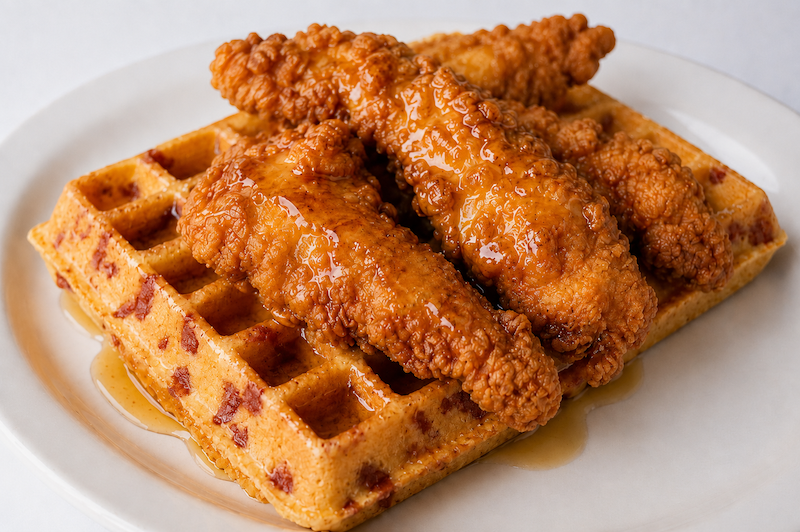 Fried Chicken & Bacon.