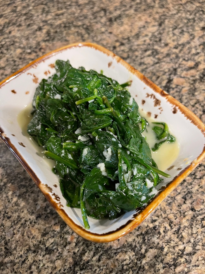 Lemon Garlic Spinach.