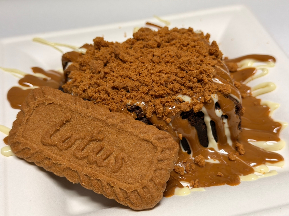 Lotus Crumble Brownie.