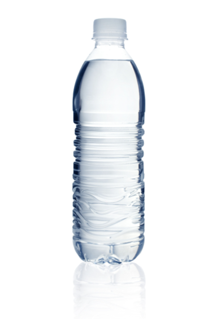 Bottled water.