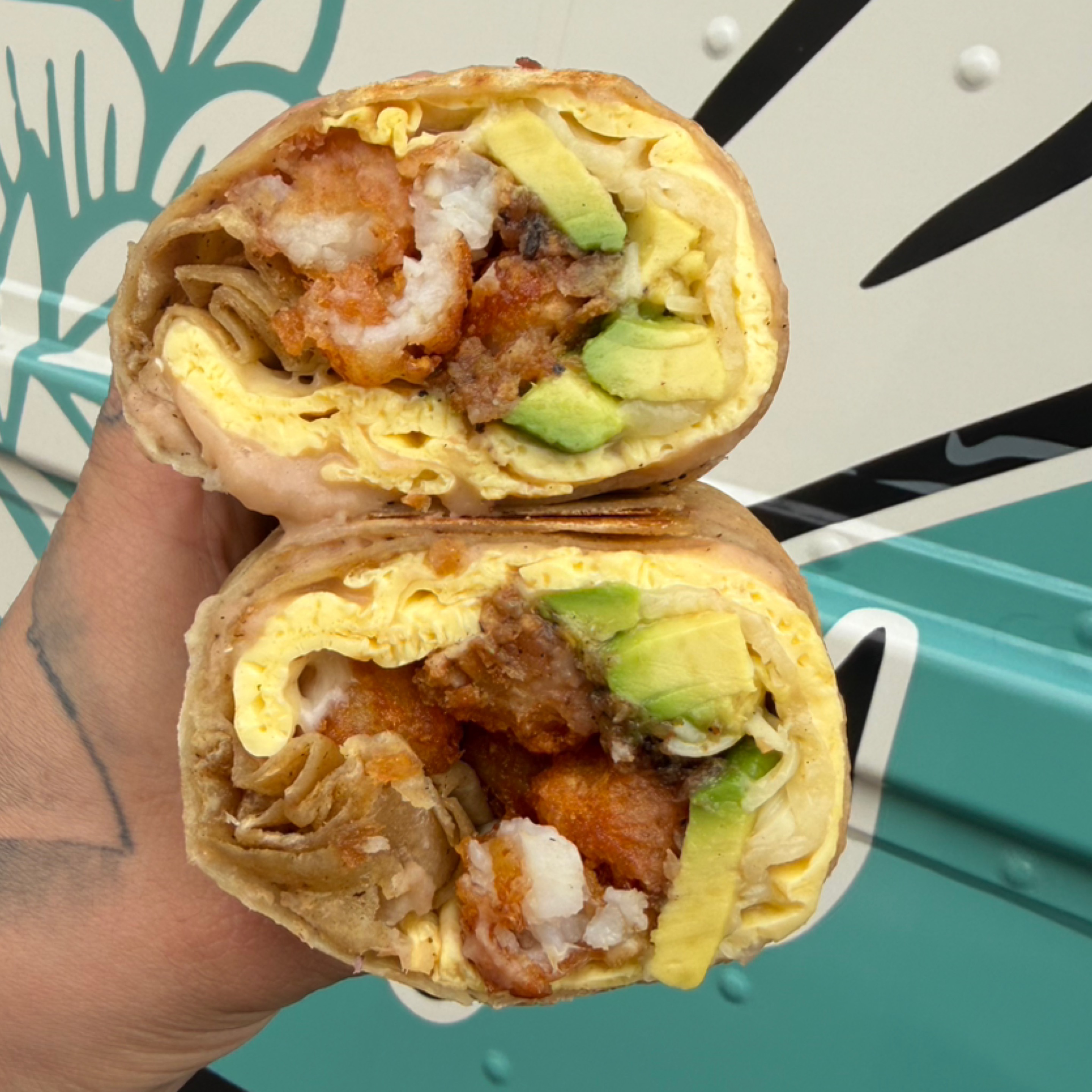 Vegetarian Breky Burrito.
