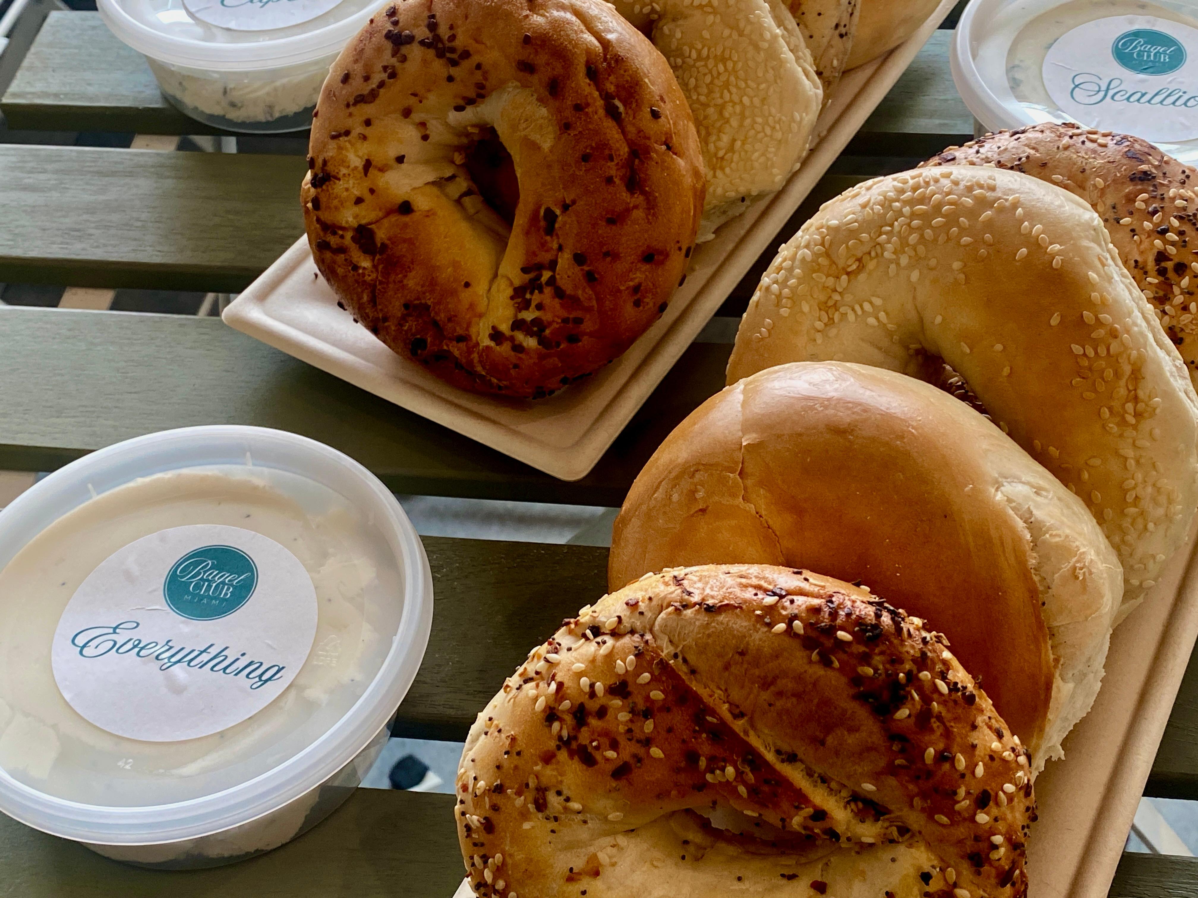 A Half Dozen Bagels (Not Sliced).