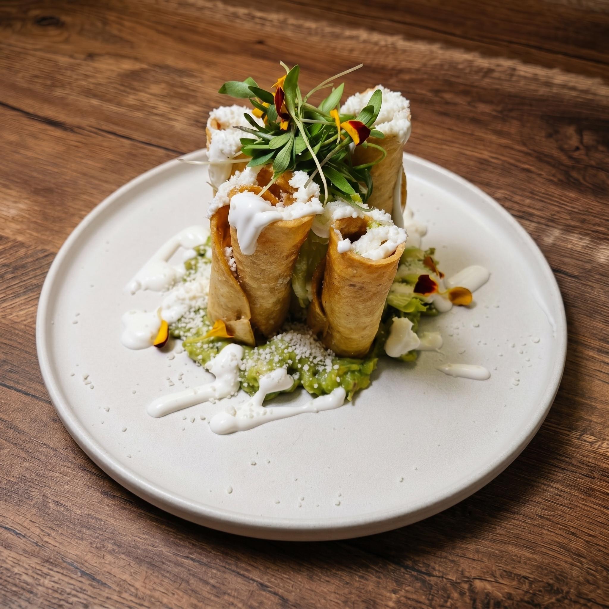 Chicken Flautas.