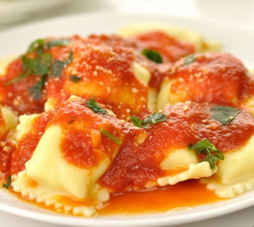 Spinach Ricotta Ravioli.