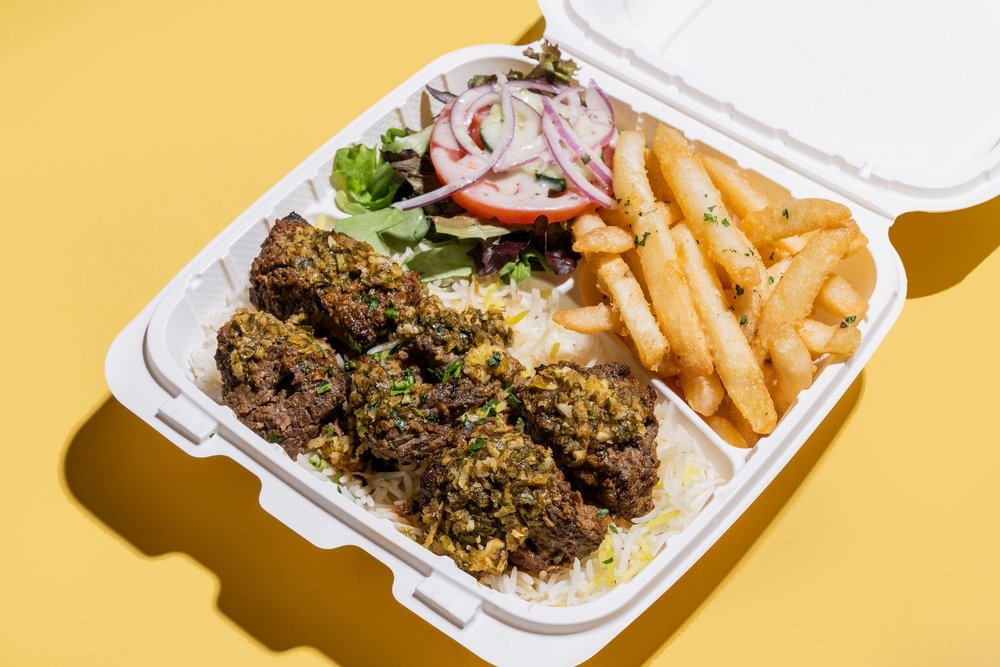 5. Steak Kabob Platter.
