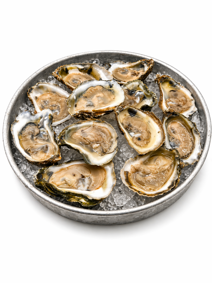 12 Raw Oysters.