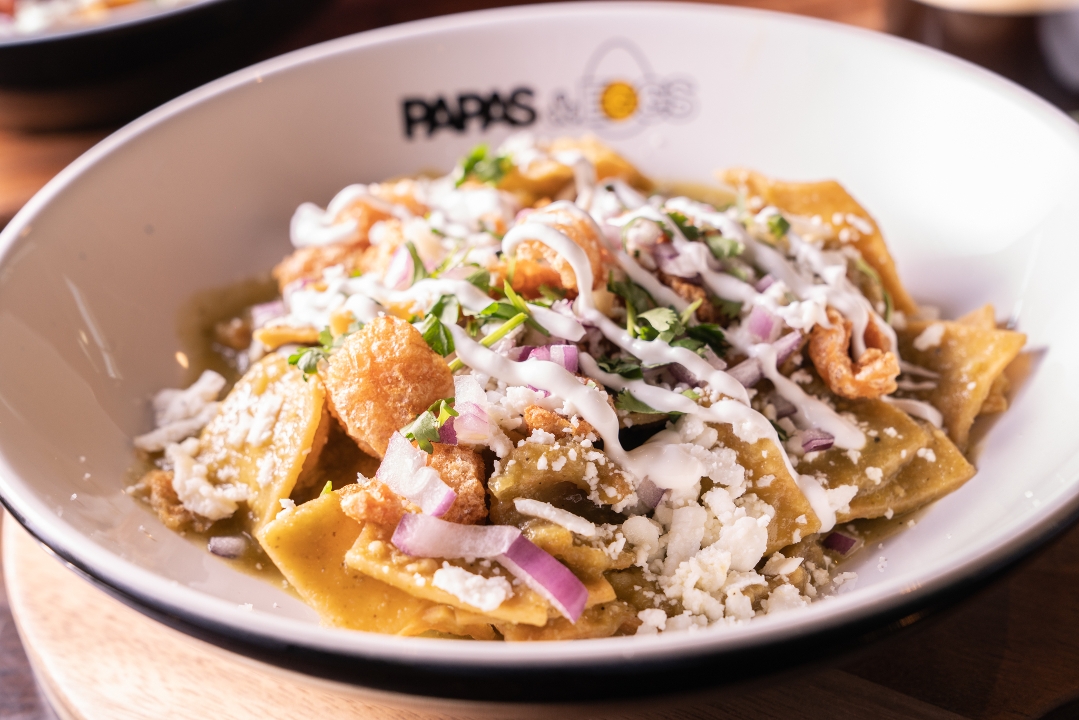 Green Salsa Chilaquiles.