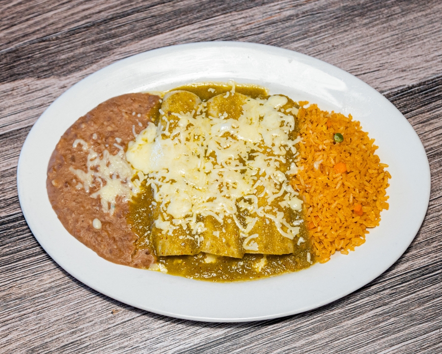 Enchiladas Verdes.