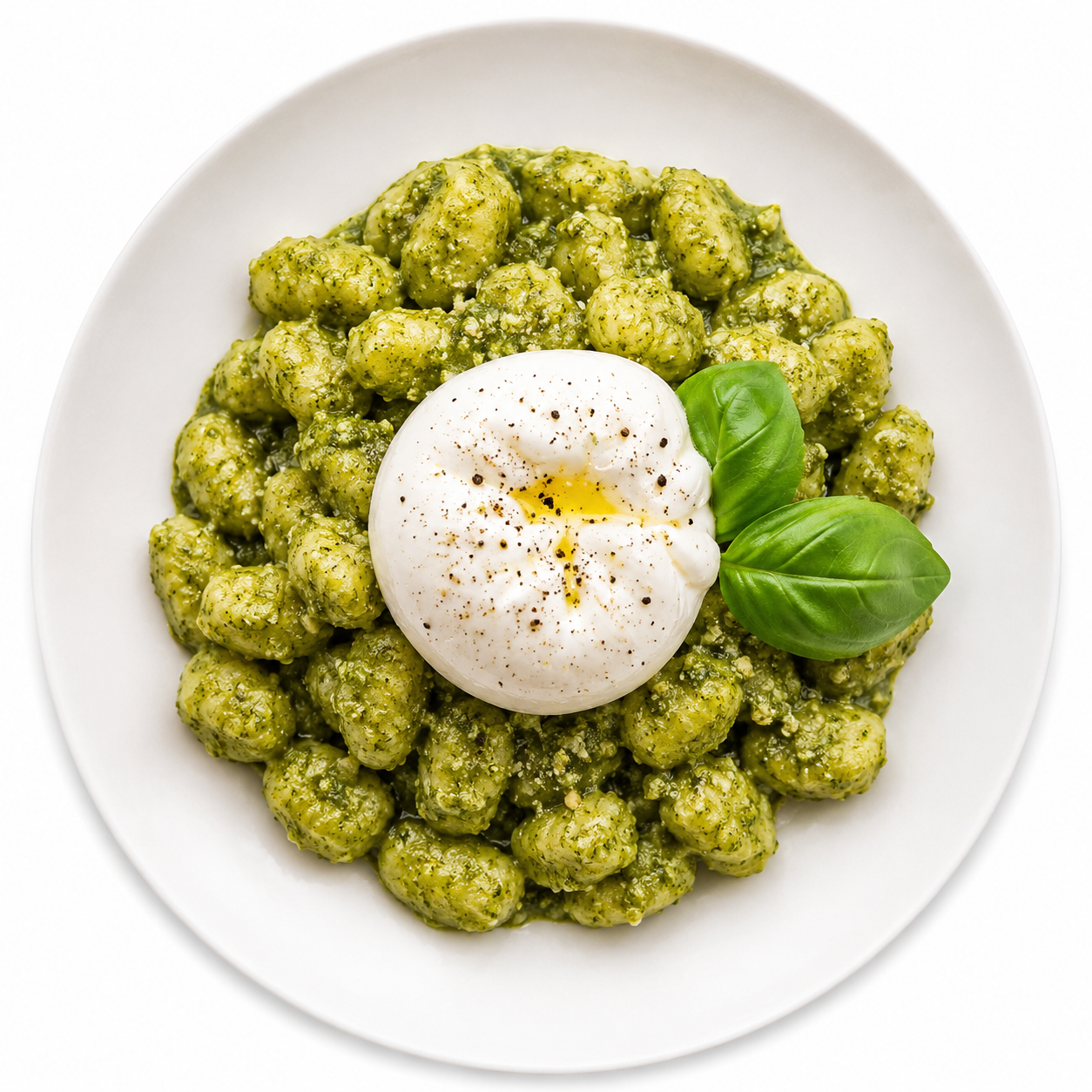 Gnocchi Pesto Burrata.