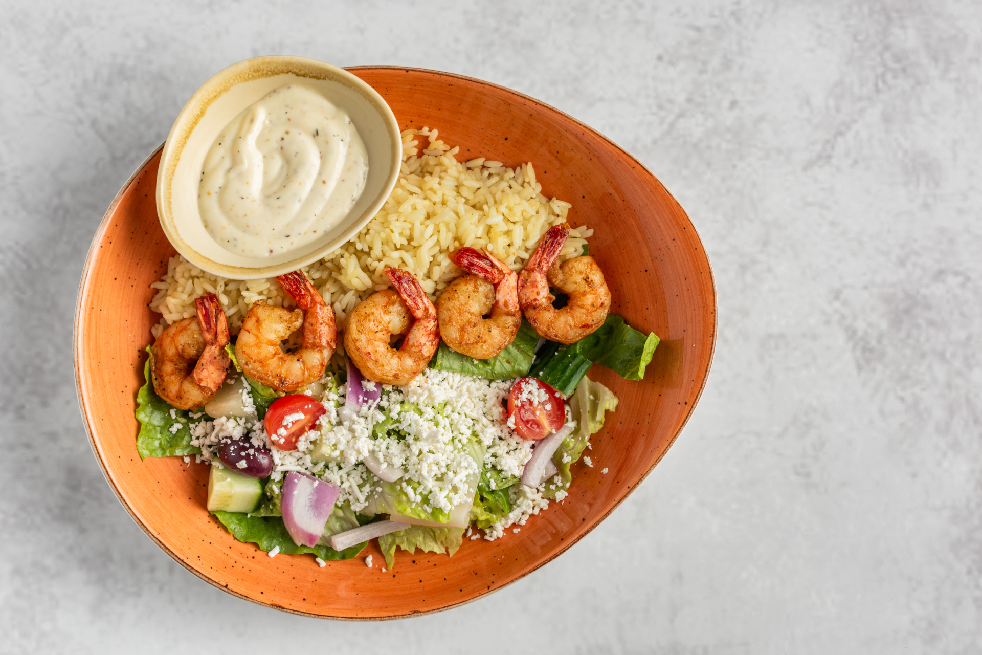 Greek Bowl with Shrimps