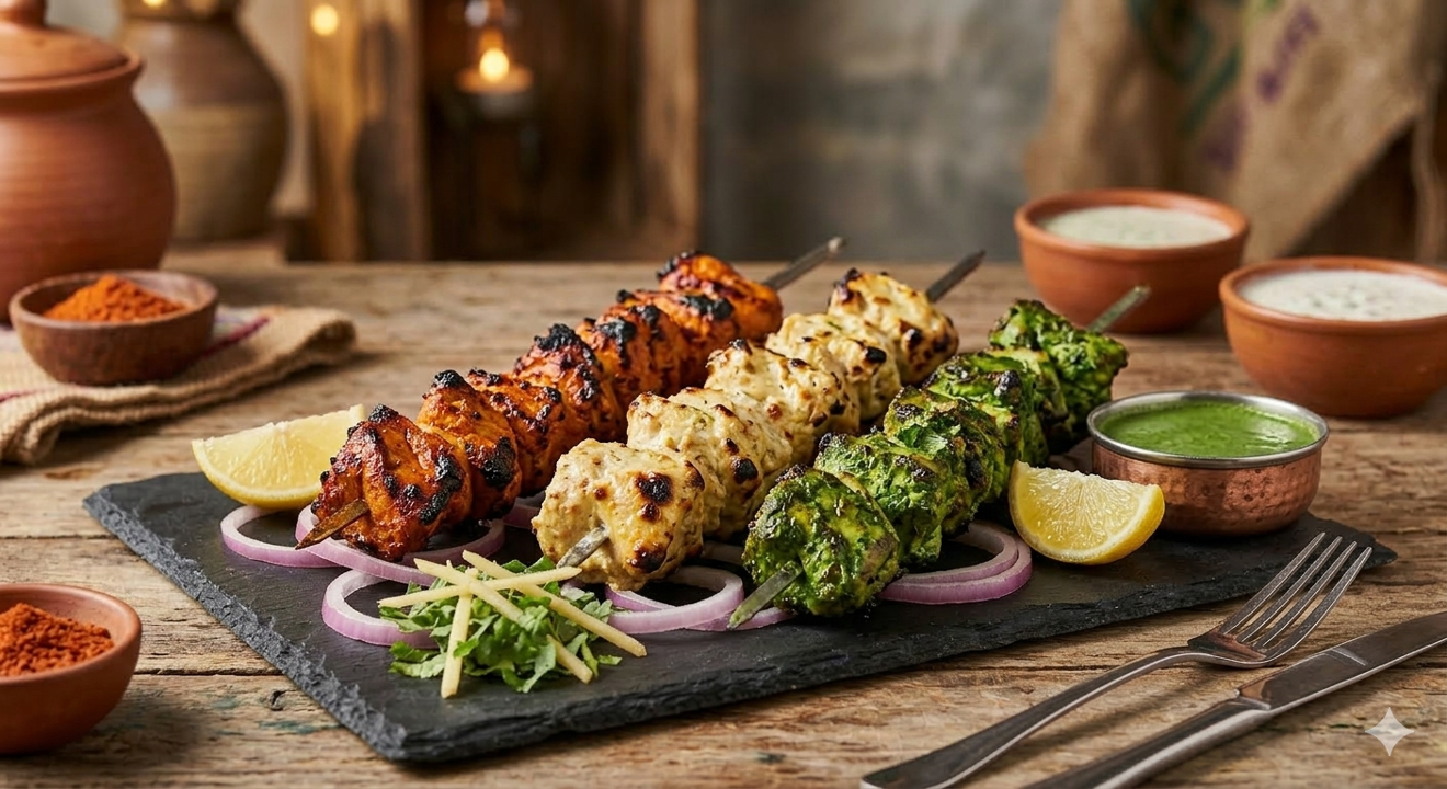 Trio Chicken Tikka Boti (9Pcs).