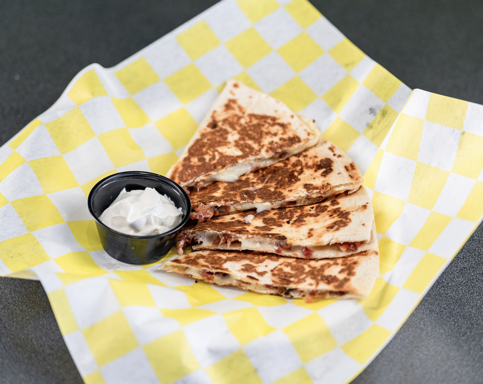 Breakfast Quesadilla Bacon.