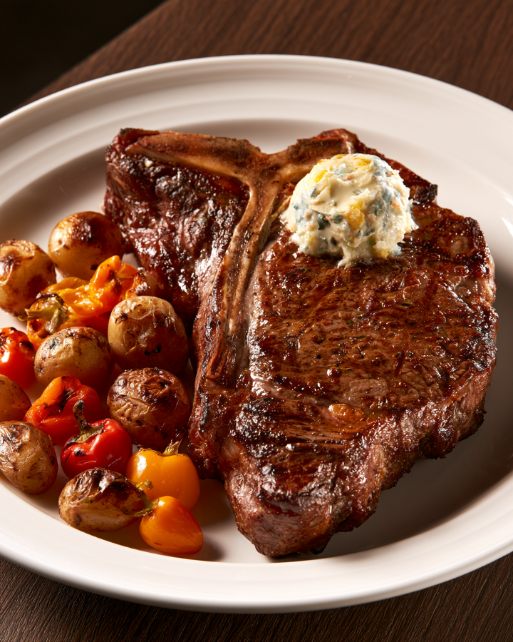 Flame-Grilled Porterhouse.