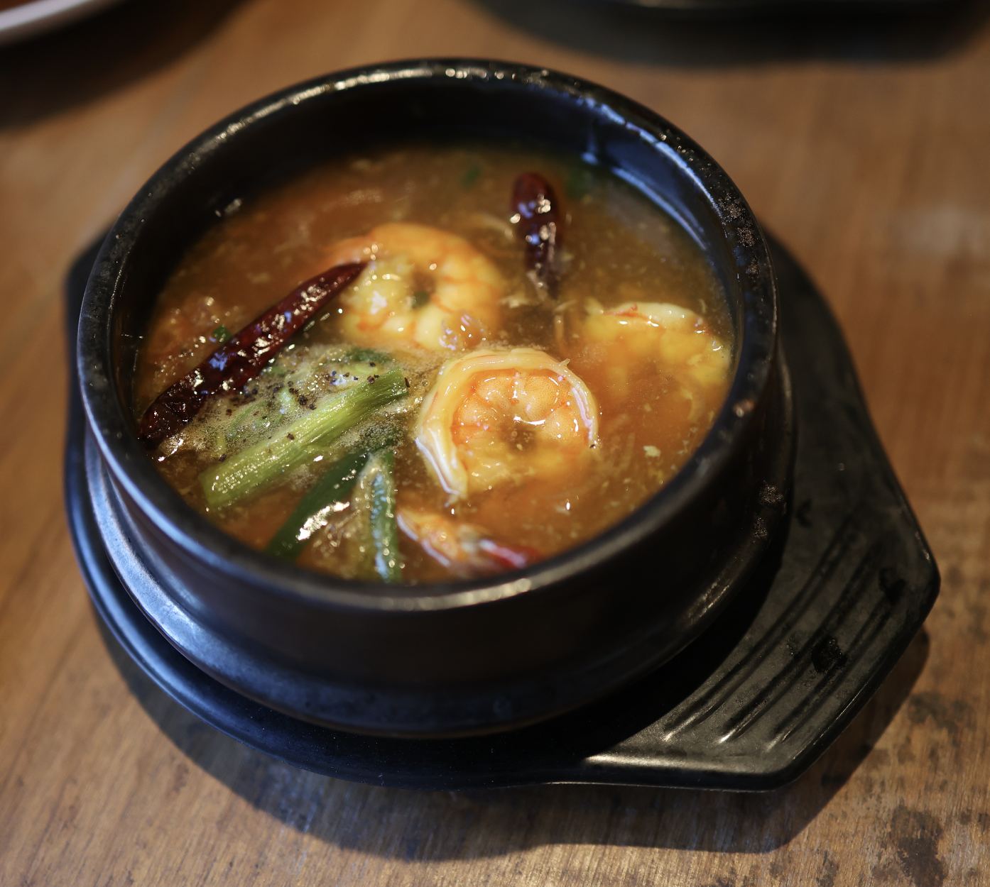 Clay Pot Shrimp.
