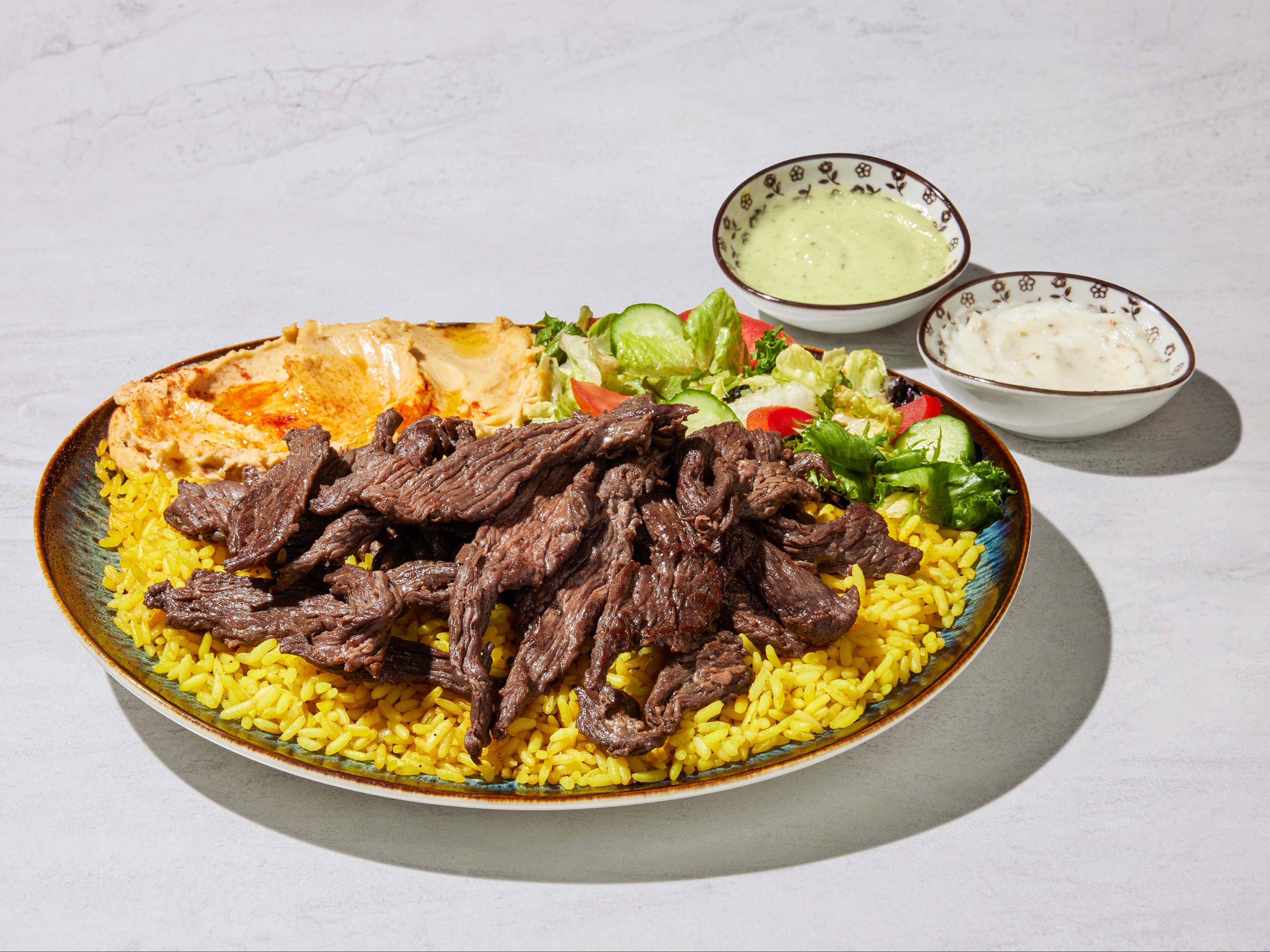 Tri-Tip Shawarma Plate.