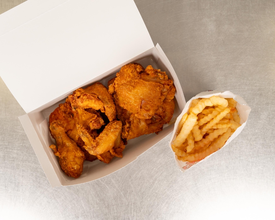 8 Pc Chicken Bucket & Fries.