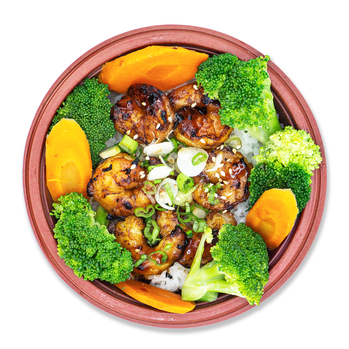 Grilled Shrimp Teriyaki Bowl.