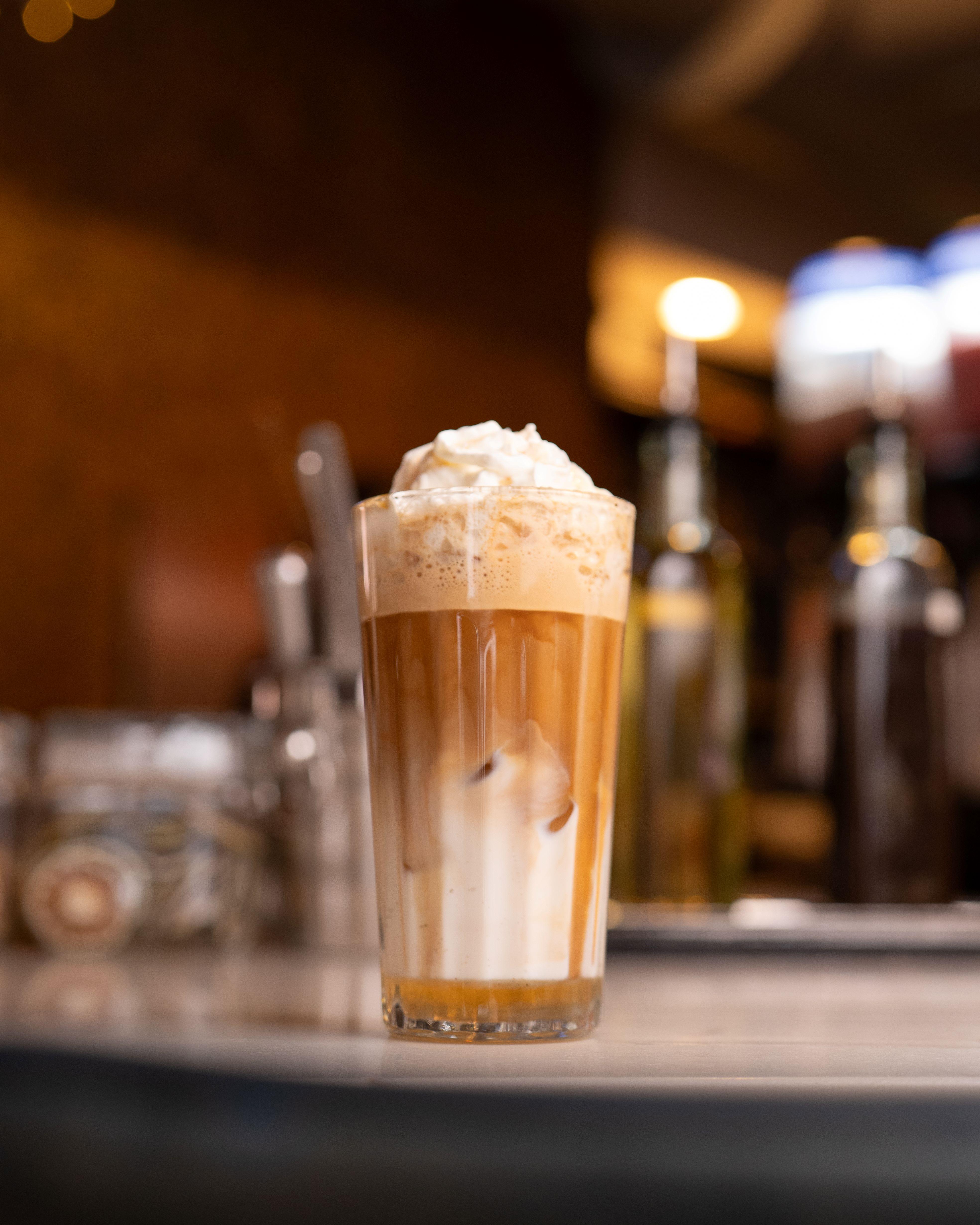 Banana Maple Iced Latte.