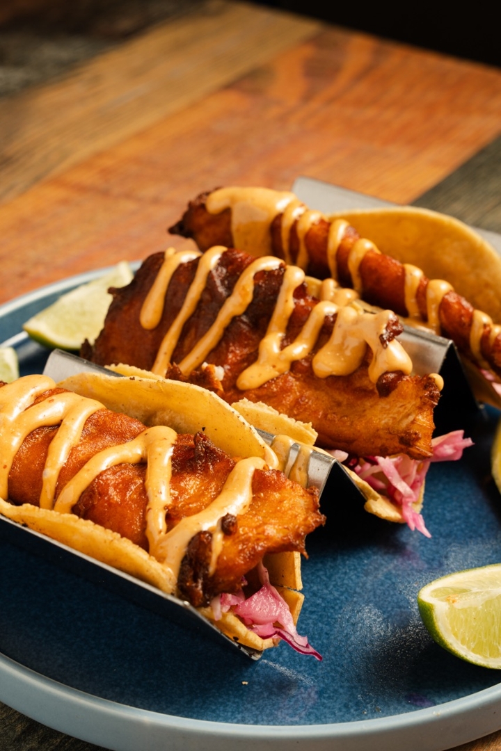 Baja Fish Tacos.