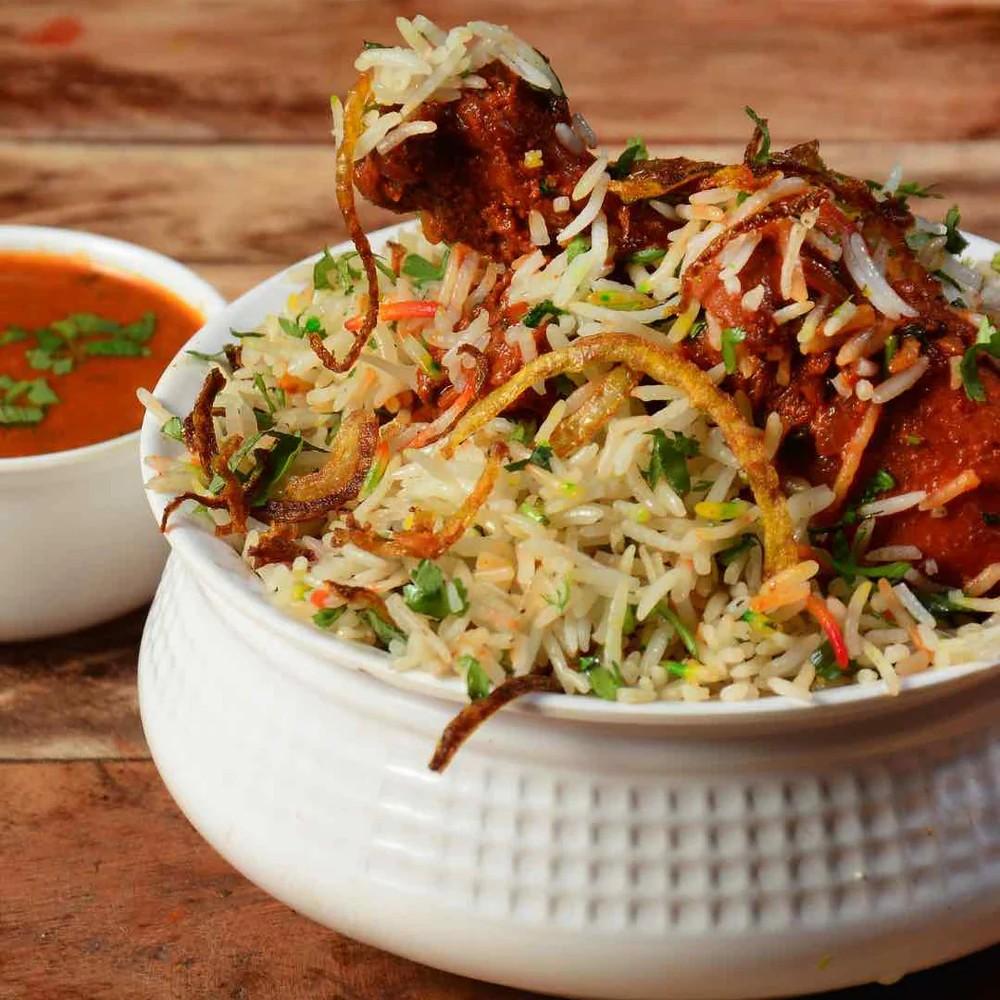 Gongura Chicken Biryani.