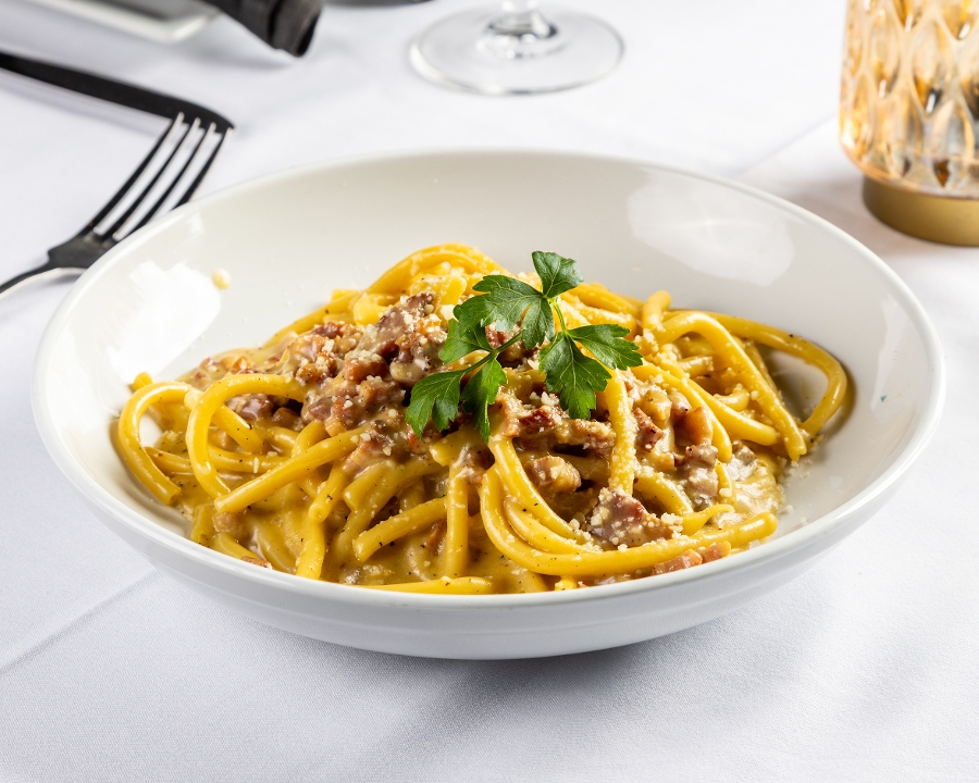 Bucatini Alla Carbonara.