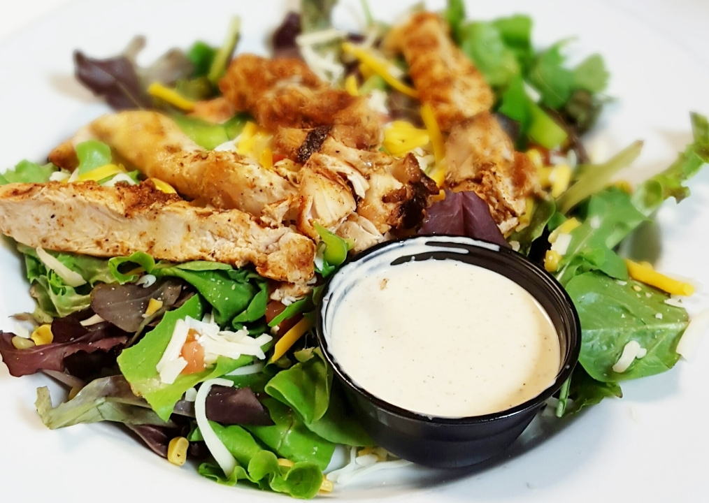 BLACKENED CHICKEN SALAD.