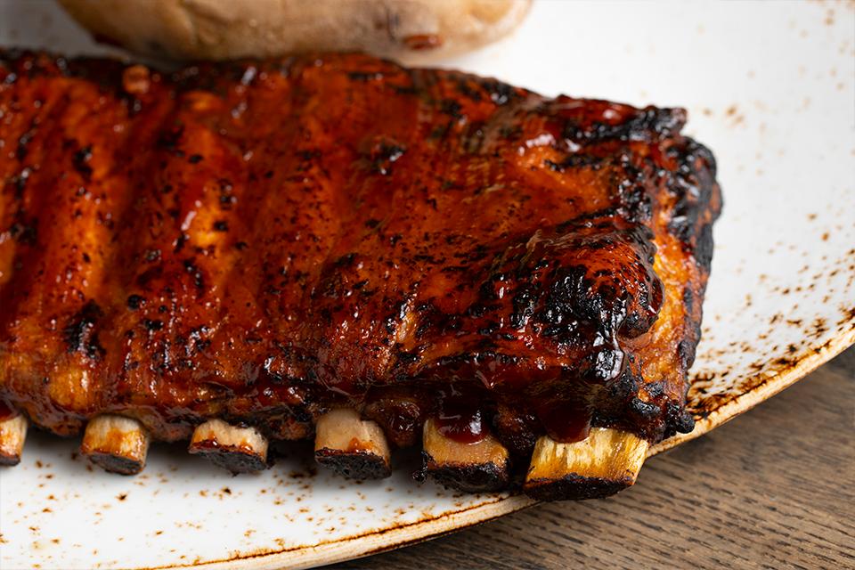 Full Slab Costillitas BBQ.