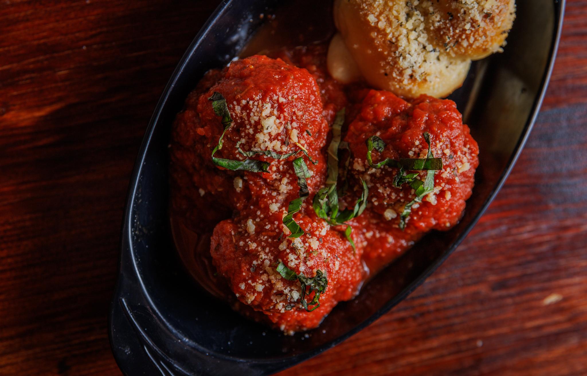 Sicilian Beef Meatballs.