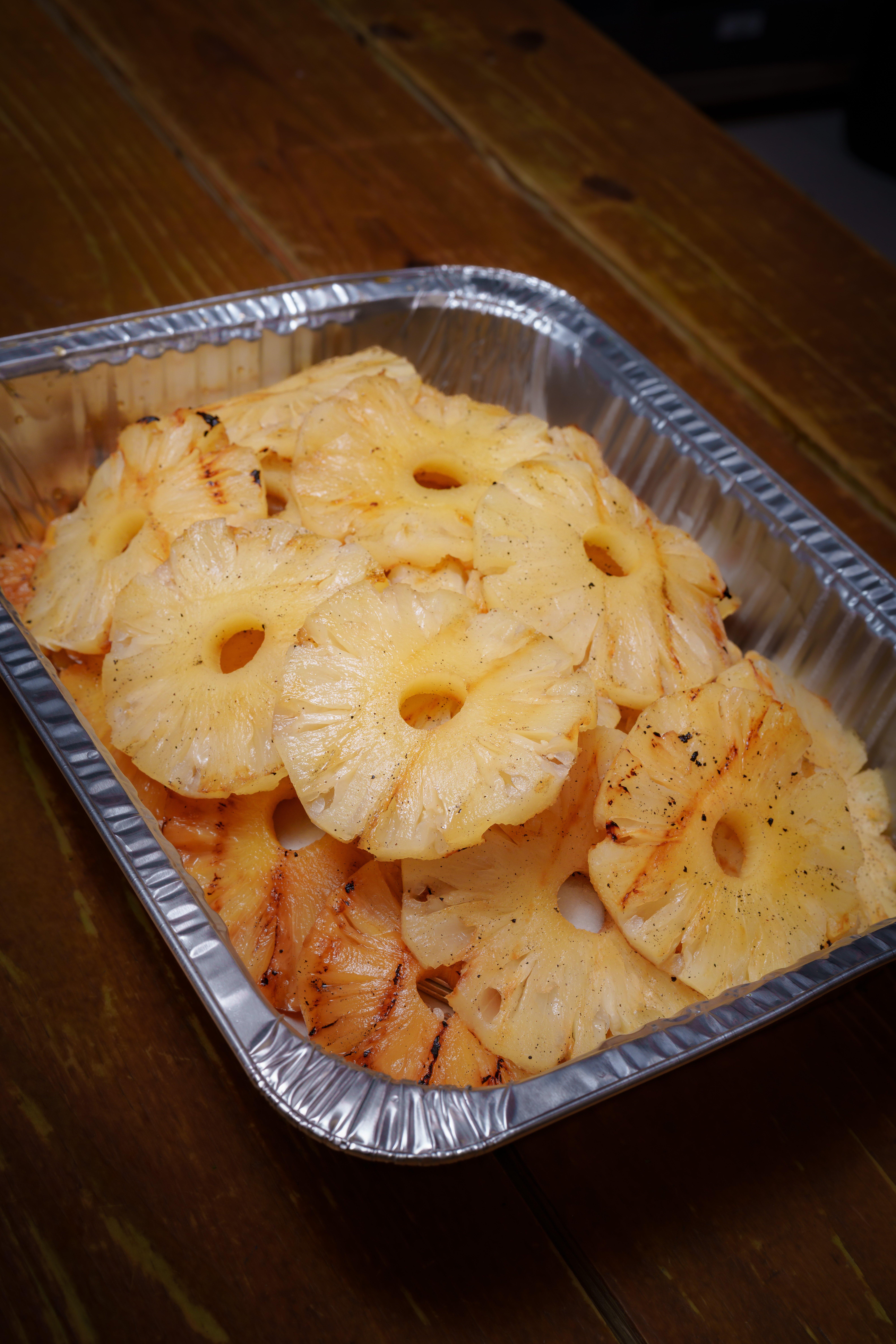 Grilled Pineapple Half Tray.