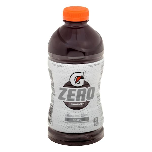 Gatorade Thirst Quencher, Zero Sugar Grape - 28.0 Oz.
