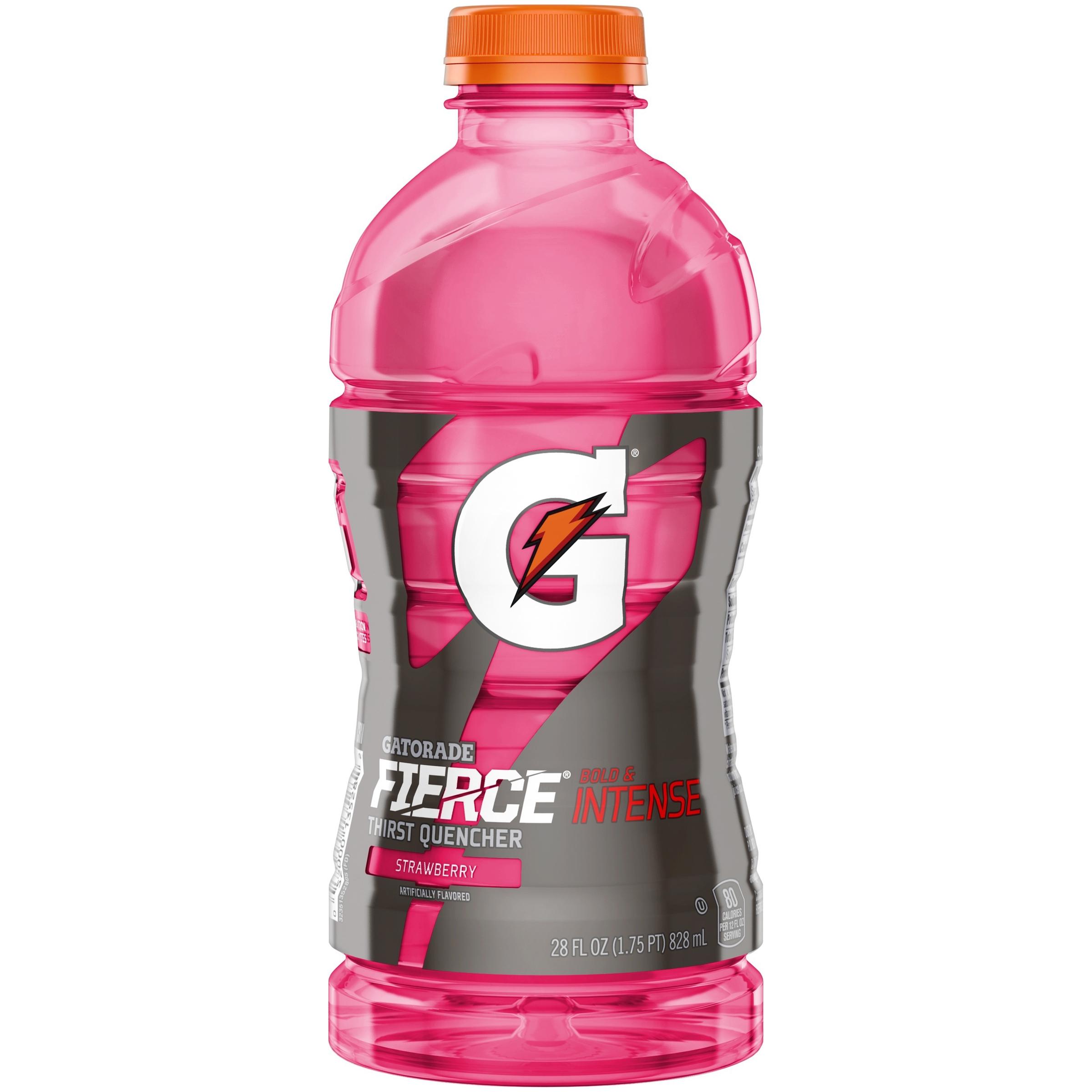 Gatorade Fierce Intense Thirst Quencher Strawberry Sports Drink, 28 Fl. Oz..